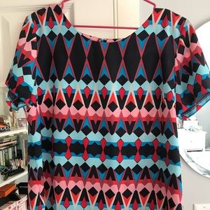 J Crew women’s patterned shirt